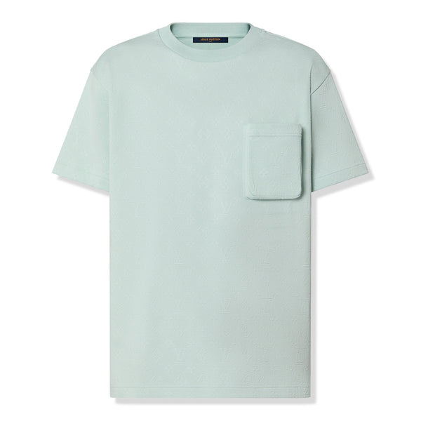 T-Shirt Louis Vuitton Monogram 3D Pocket Cotton Bleu T Shirt