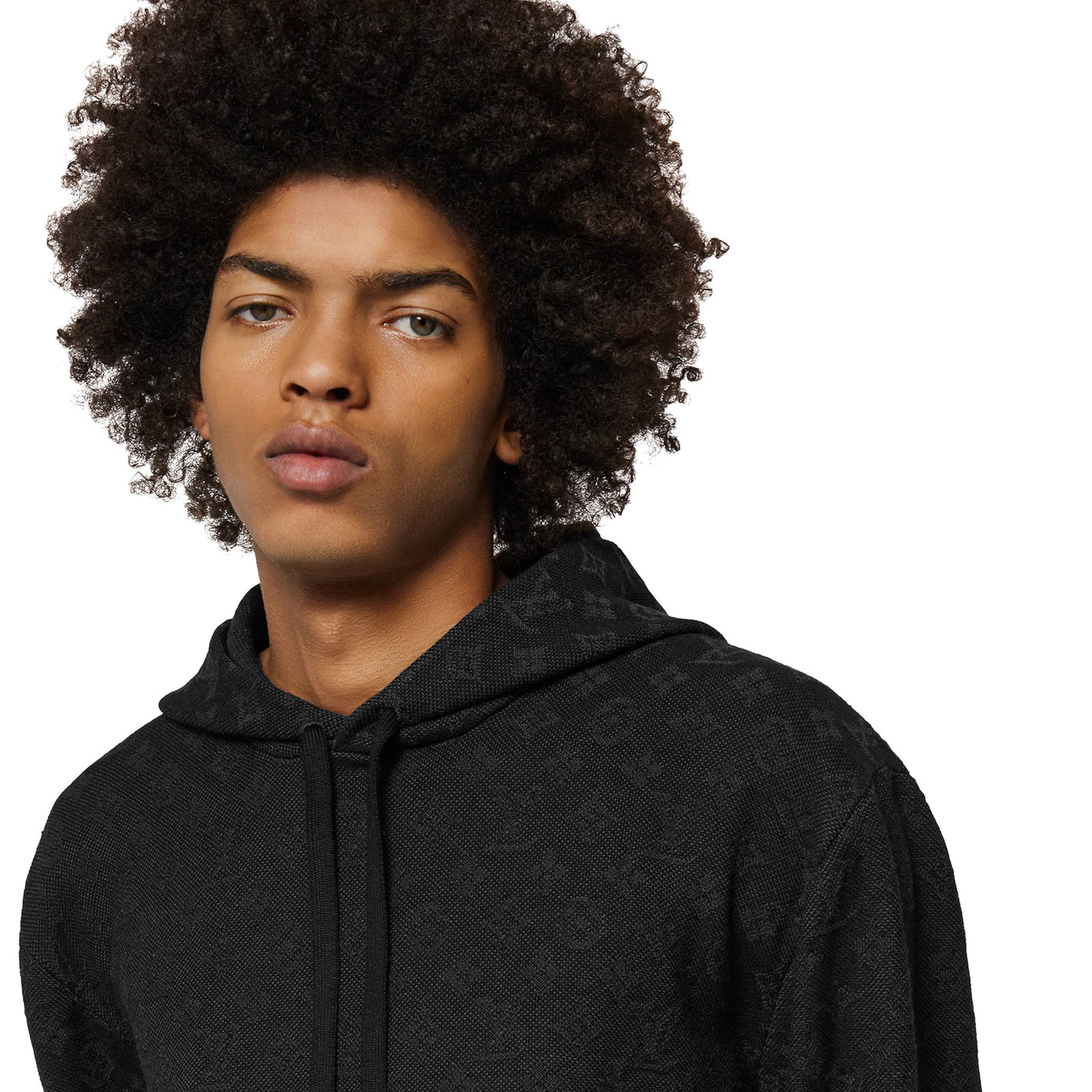 Hoodie Louis Vuitton Monogram Anthracite Gris — vue 3