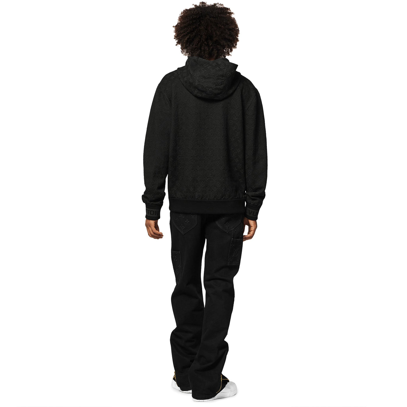 Hoodie Louis Vuitton Monogram Anthracite Gris — vue 4