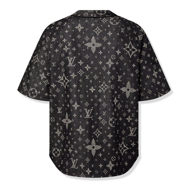 Chemise Louis Vuitton Monogram Denim Noir Baseball Shirt — alt