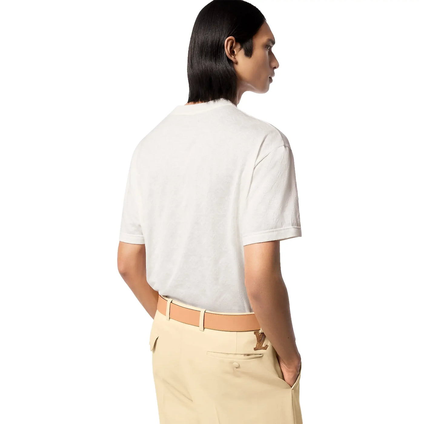 T-Shirt Louis Vuitton Monogram Fil Coupe Cotton Blanc T Shirt — vue 2