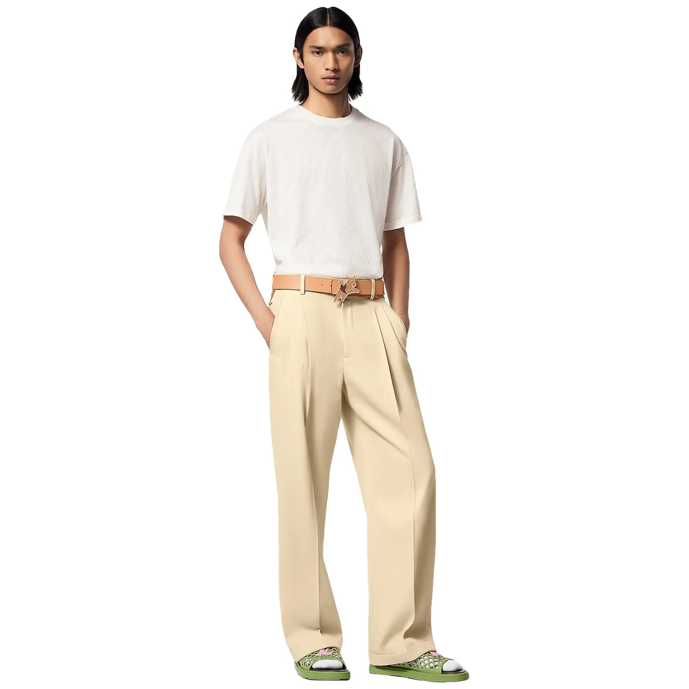 T-Shirt Louis Vuitton Monogram Fil Coupe Cotton Blanc T Shirt — vue 4