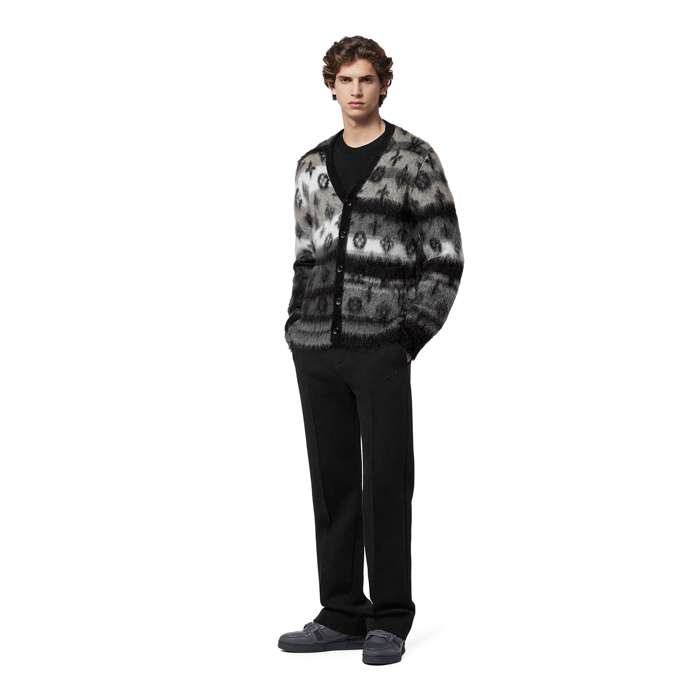Cardigan Louis Vuitton Monogram Mohair Multicoloured Cardigan — vue 5