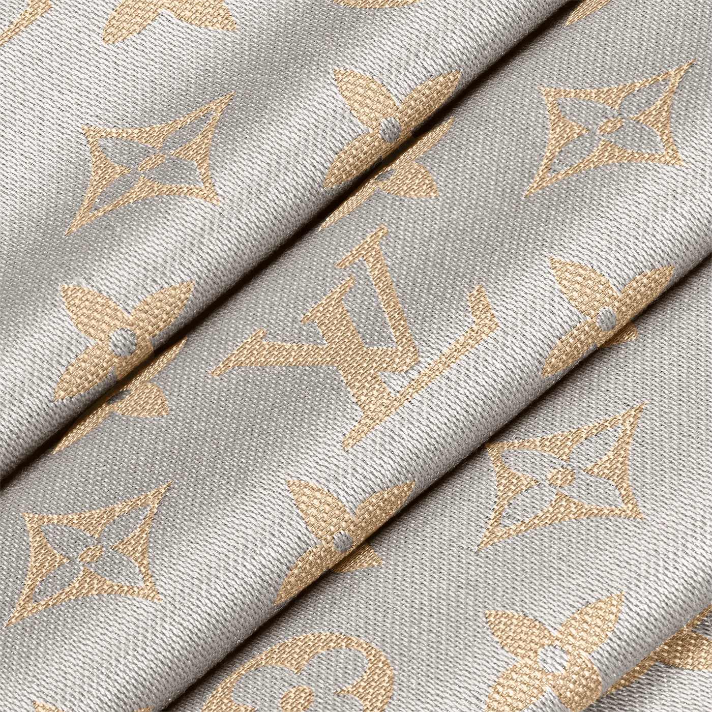 Écharpe Louis Vuitton Monogram Shine Greige Shawl — vue 5