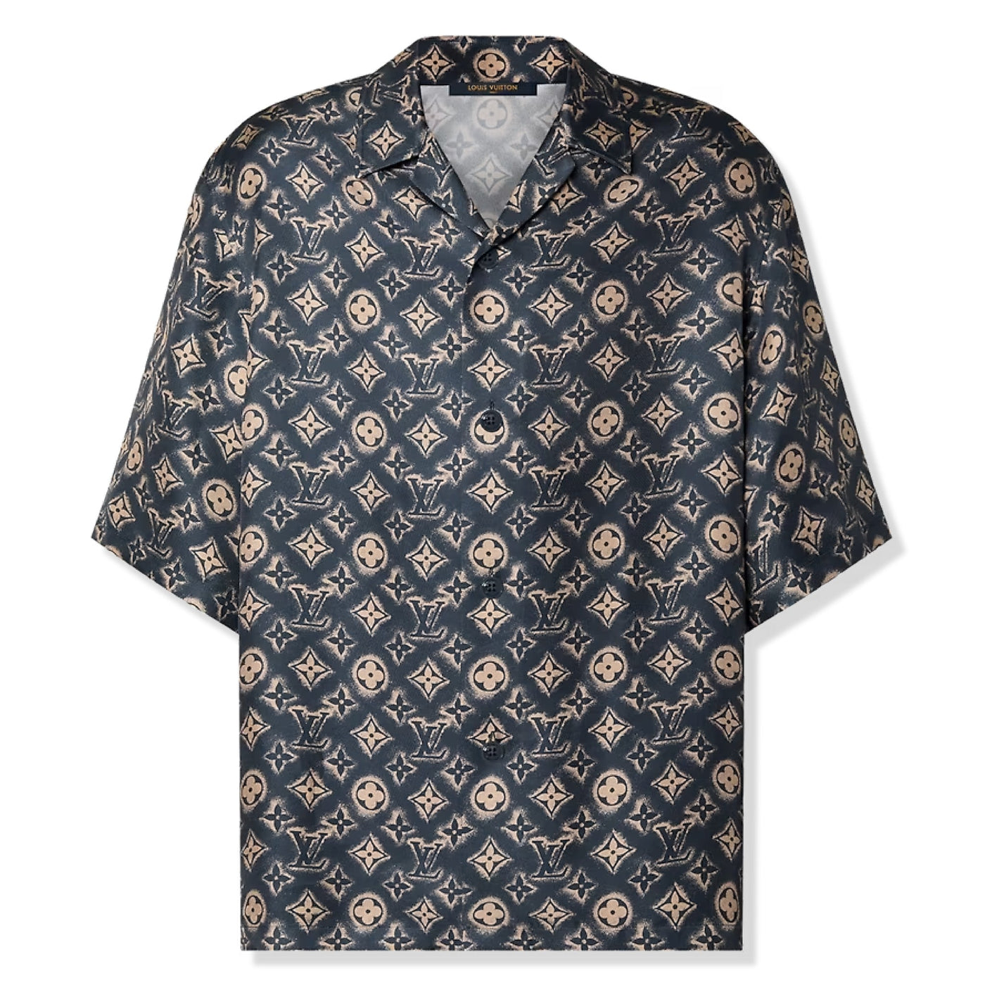 Chemise Louis Vuitton Monogram Silk Sleeved Shirt
