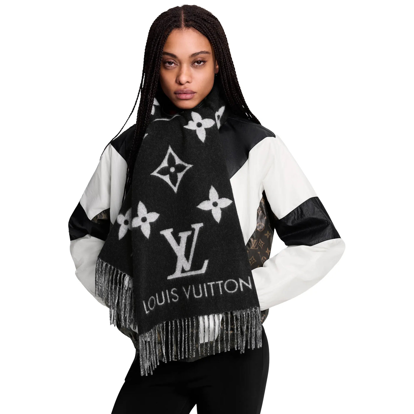 Écharpe Louis Vuitton Reykjavik Noir — vue 4