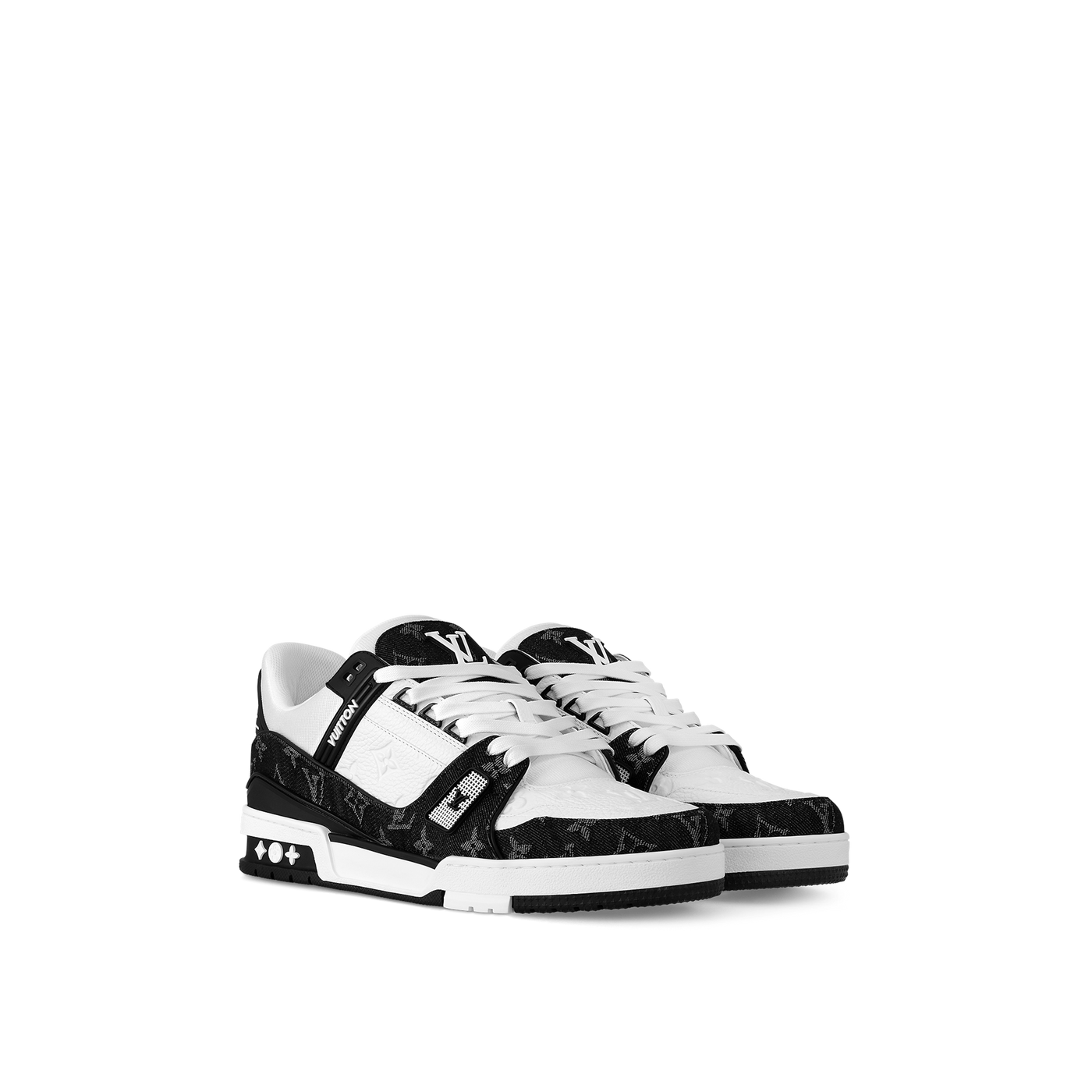Baskets Louis Vuitton Trainer Noir — vue 2