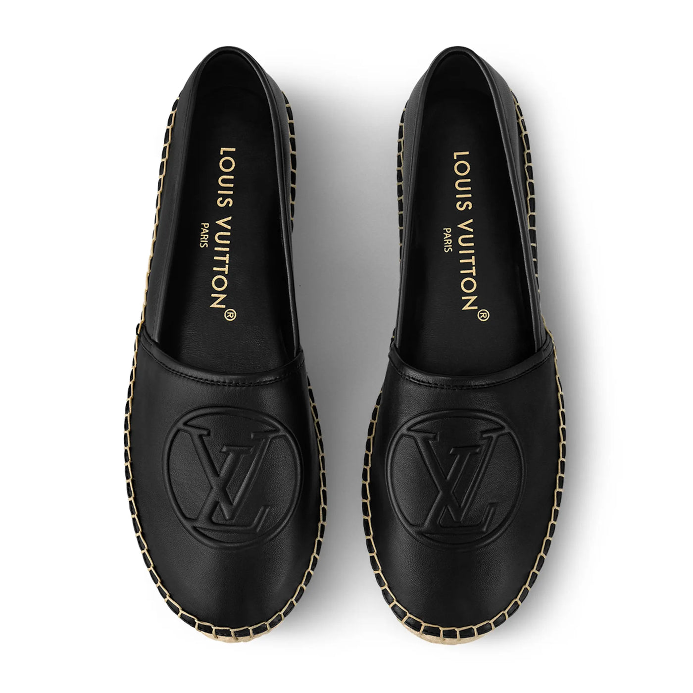 Espadrilles Louis Vuitton Starboard Leather Noir Espadrilles — vue 3