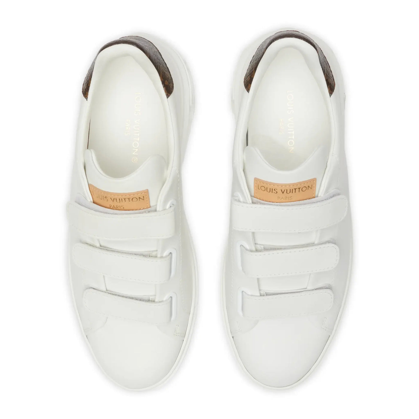 Baskets Louis Vuitton Time Out Strap Blanc — vue 3