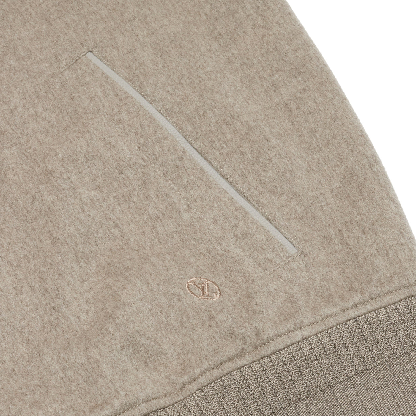 Blouson Louis Vuitton Wool Leather Beige Bomber — vue 5