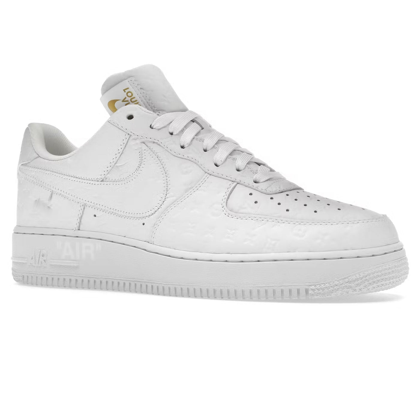 Baskets Louis Vuitton × Nike Louis Vuitton × Nike Air Force 1 Low Blanc — vue 2