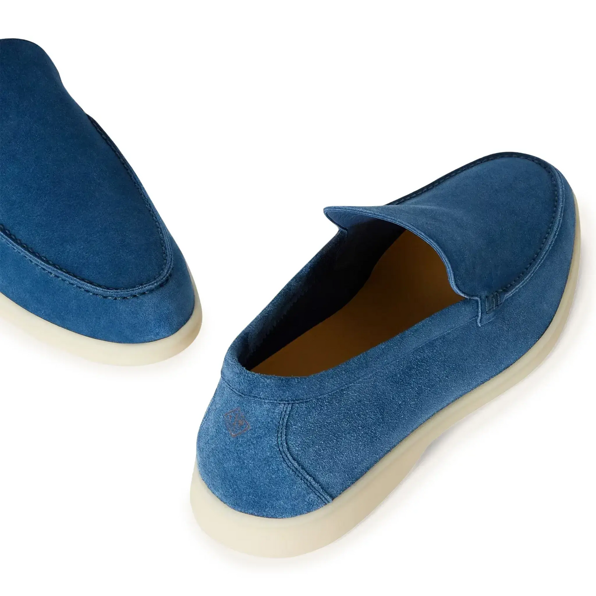 Mocassins Daim — Bleu Cobalt — vue 6 | COMOCLO