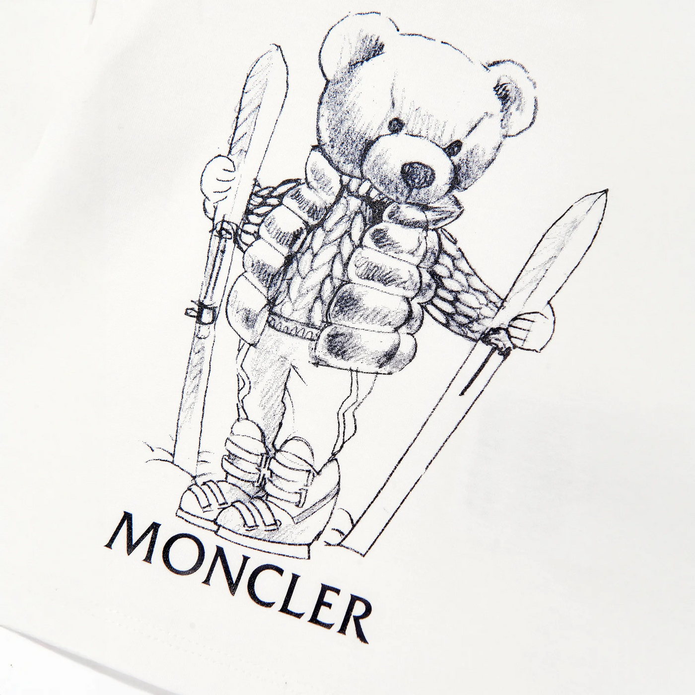 T-Shirt Moncler Ski Bear Ivoire T-shirt — vue 3