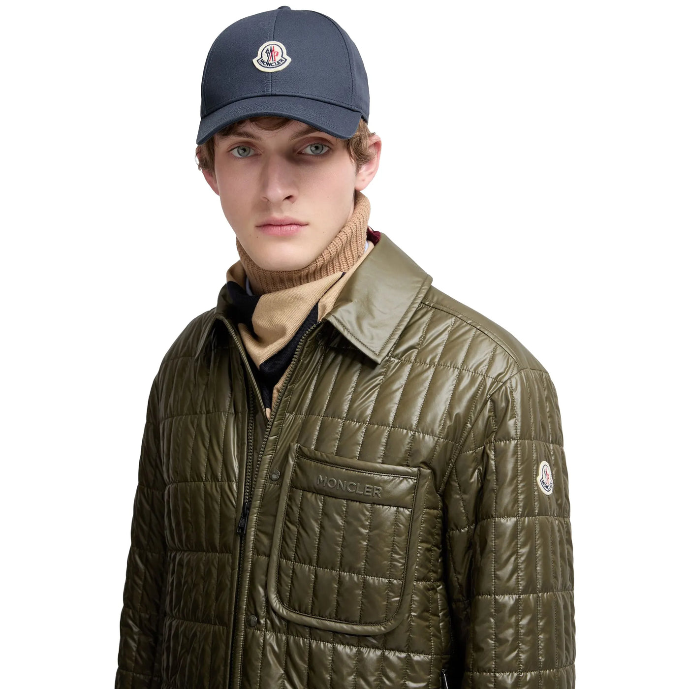 Casquette Moncler Gabardine Baseball Marine Bleu — vue 2