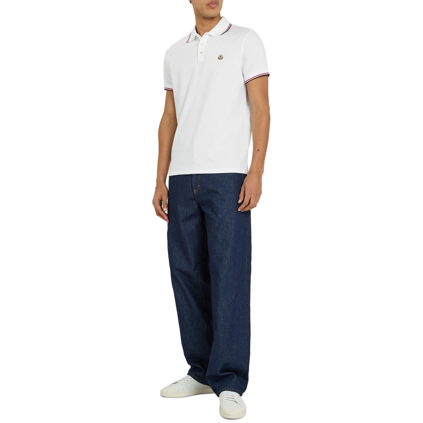 Polo Moncler Logo Cotton Maglia Polo Shirt — vue 3