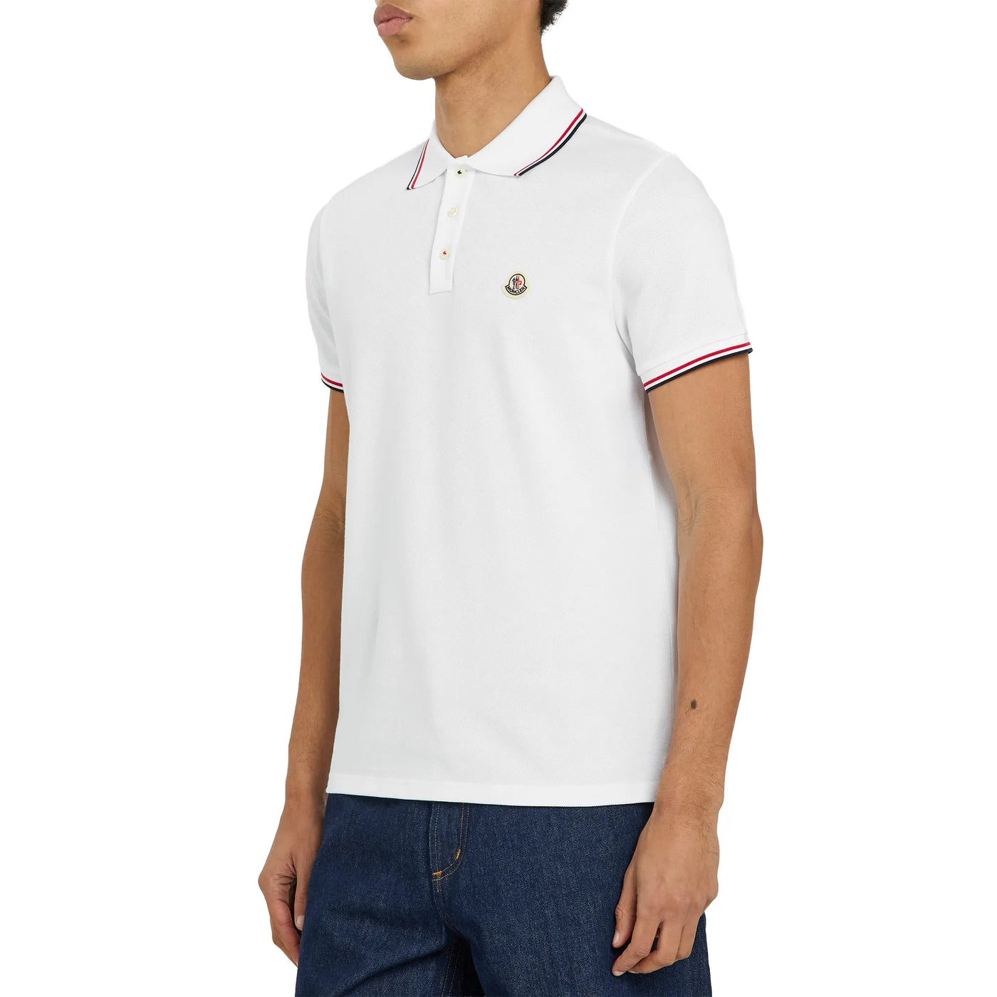 Polo Moncler Logo Cotton Maglia Polo Shirt — vue 4
