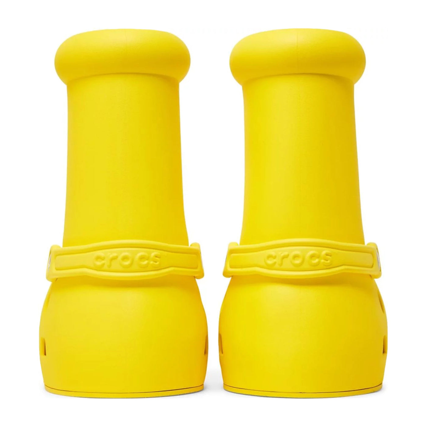 Bottes Crocs MSCHF × Big Jaune — vue 3