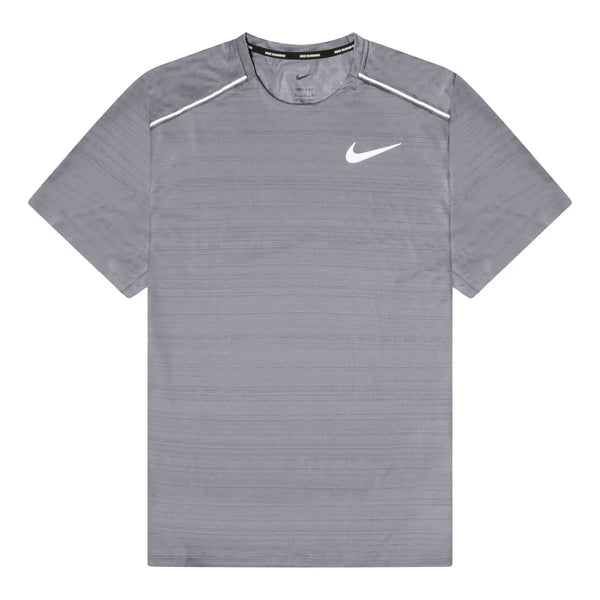 Baskets Nike Dri-FIT 1.0 Gris Miler Running T Shirt