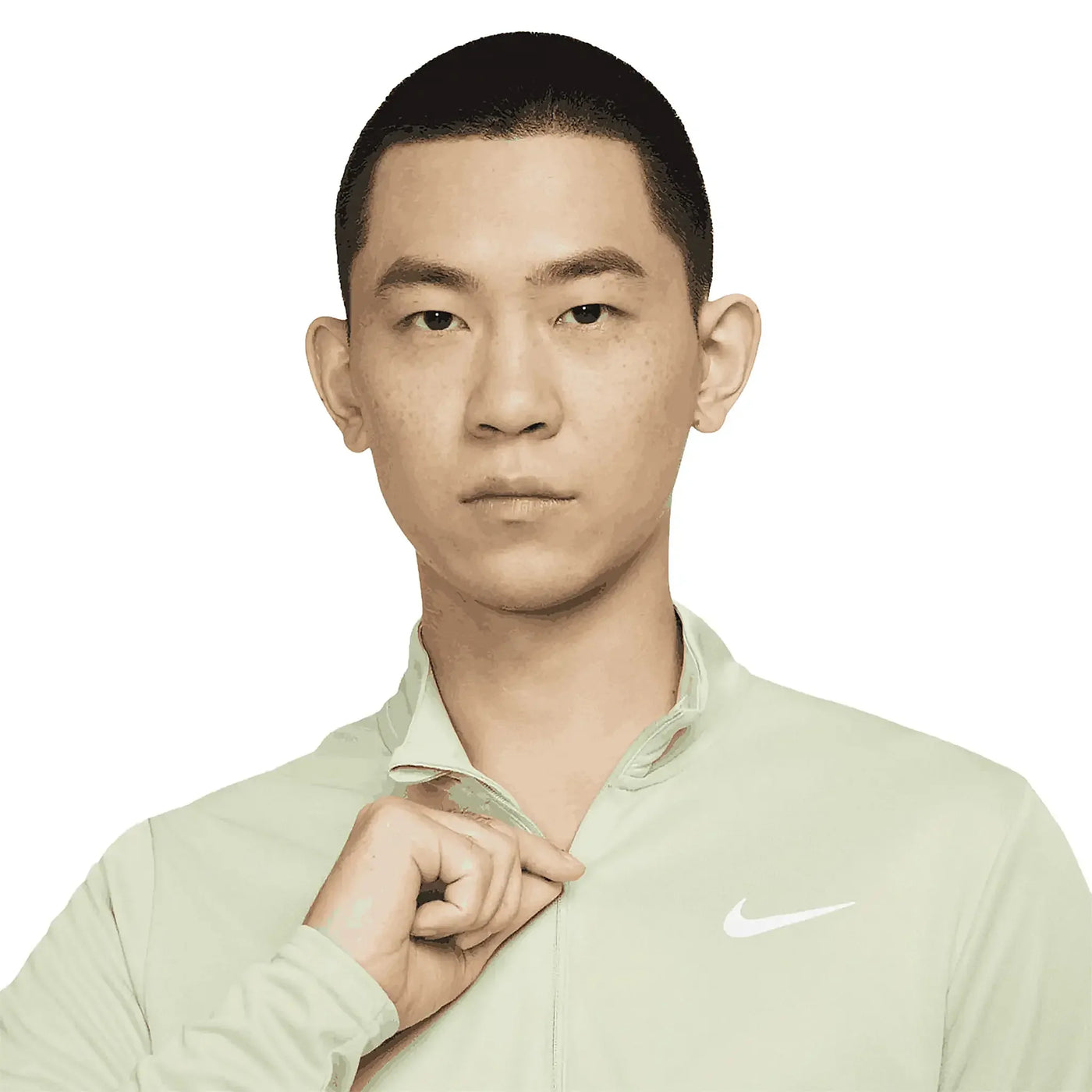 Sweat Nike Dri-FIT Olive Aura Half-zip Training Top — vue 6