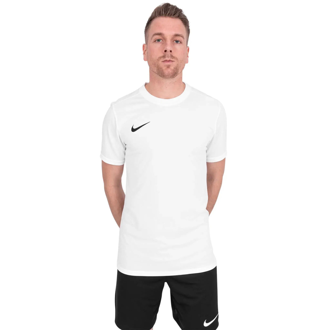T-Shirt Nike Dri-FIT Park III Blanc Noir T Shirt — vue 3