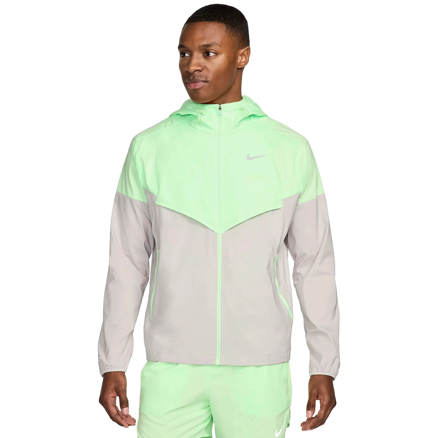 Veste Nike Repel Packable Vapour Vert Clair Iron Ore Windrunner — vue 3