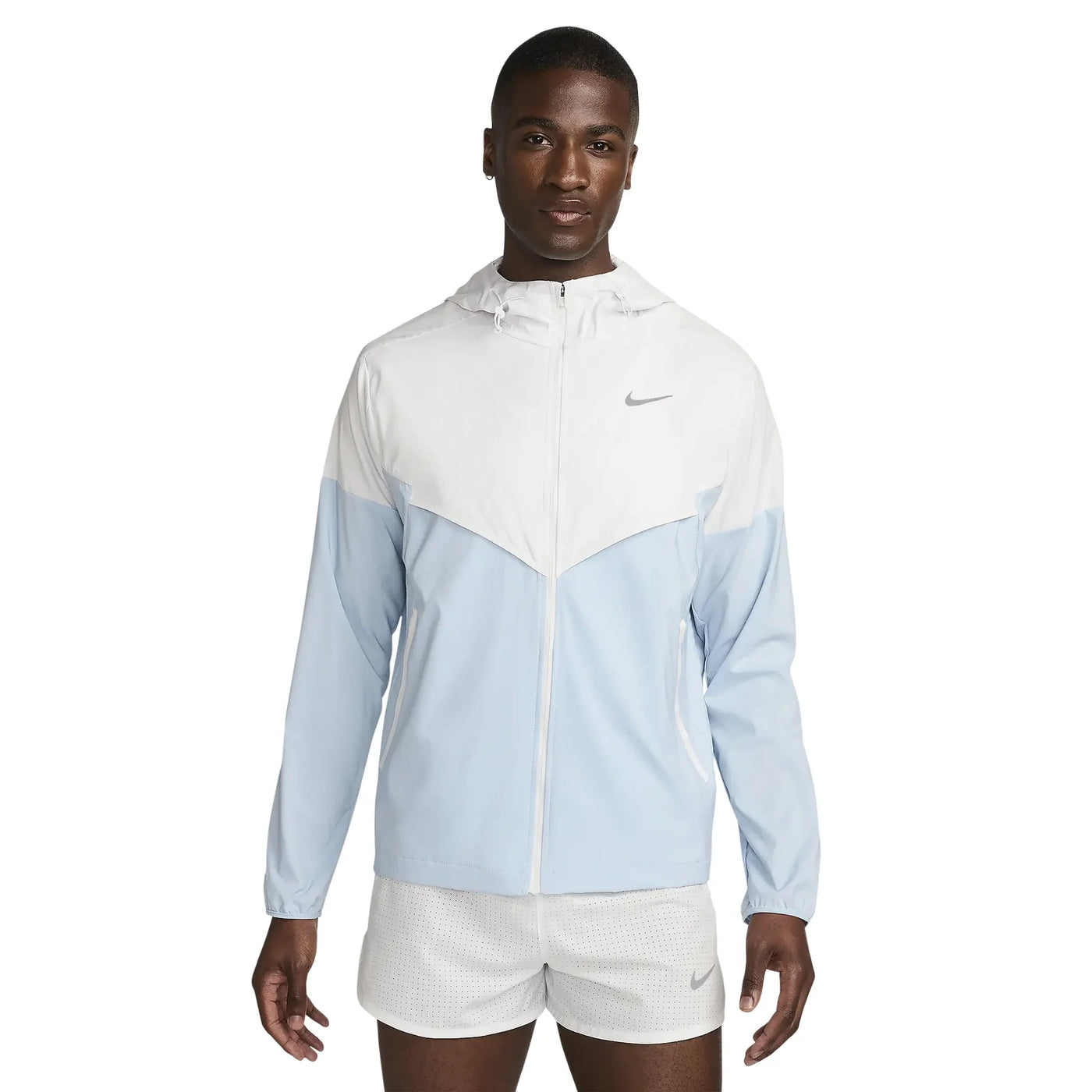 Veste Nike Repel Packable Blanc Bleu Windrunner — vue 2