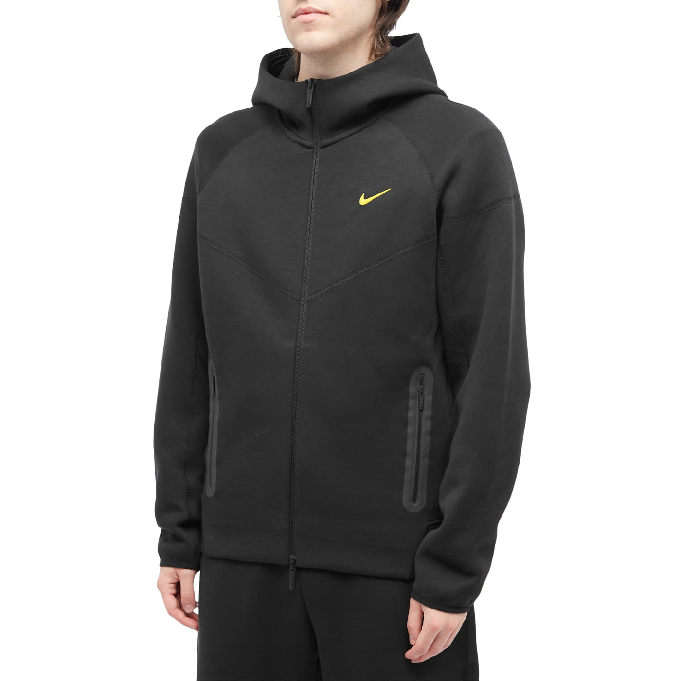Baskets Nike × NOCTA Tech Fleece Noir Zip-up — vue 3