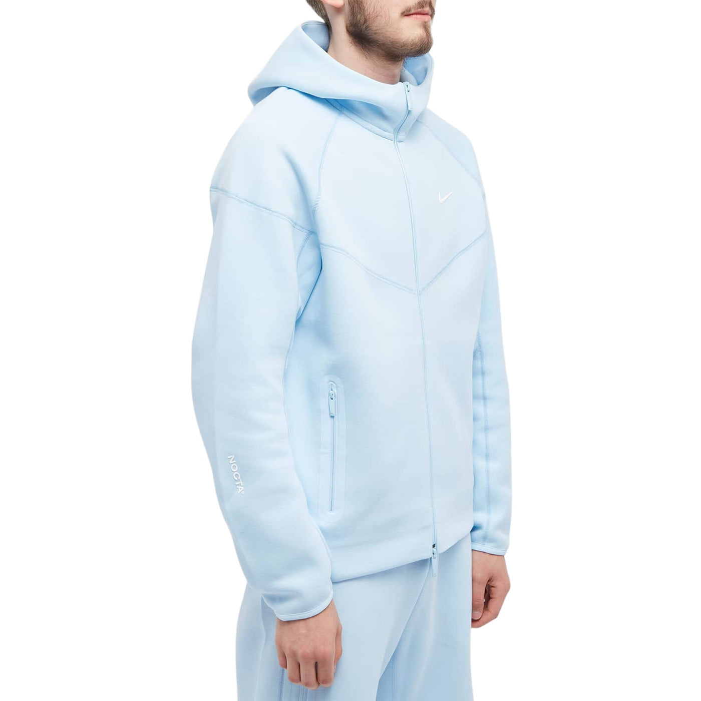 Baskets Nike × NOCTA Tech Fleece Bleu Zip-up — vue 4