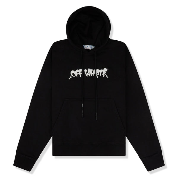 Hoodie Off-White Marker Graffiti Spray Noir