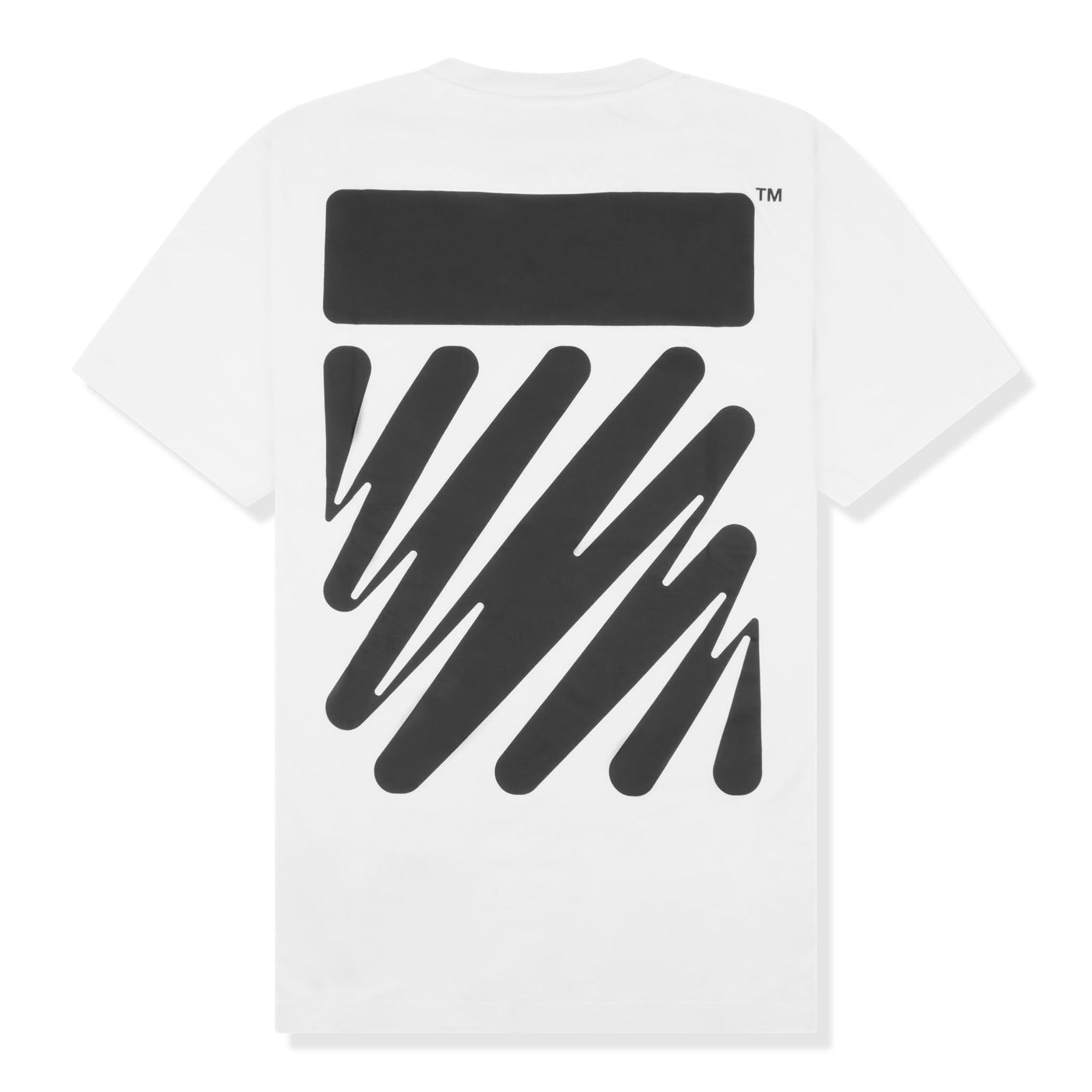 T-Shirt Off-White Waves Diagonals Blanc T Shirt — vue 2