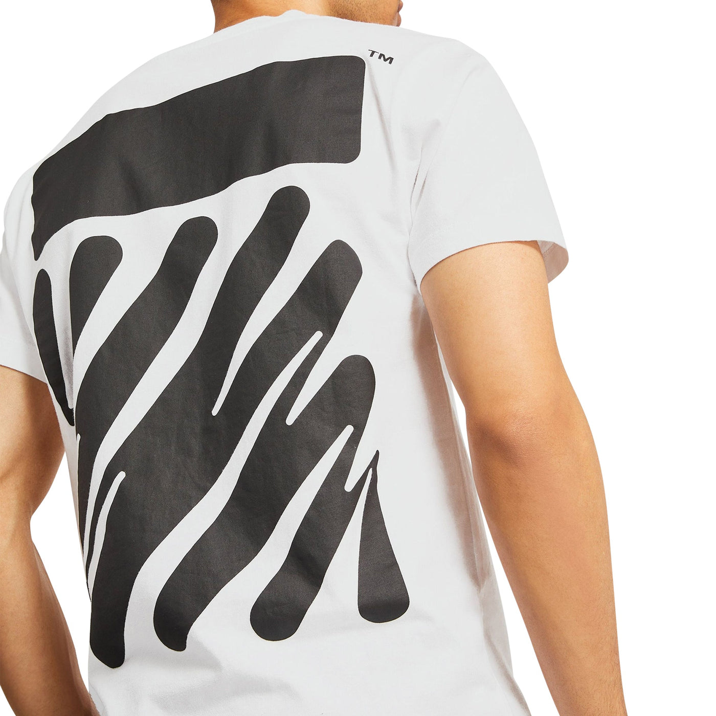 T-Shirt Off-White Waves Diagonals Blanc T Shirt — vue 4