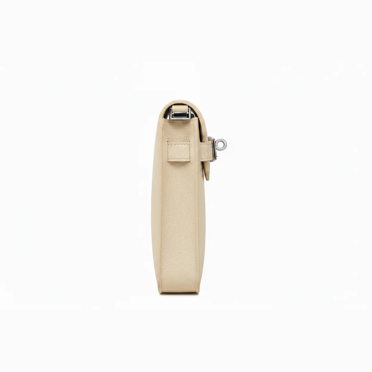 Pochette Cuir Crème COMOCLO — détail