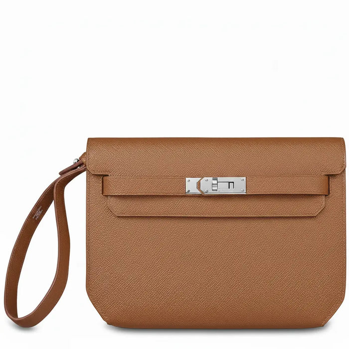 Pochette Cuir — Marron
