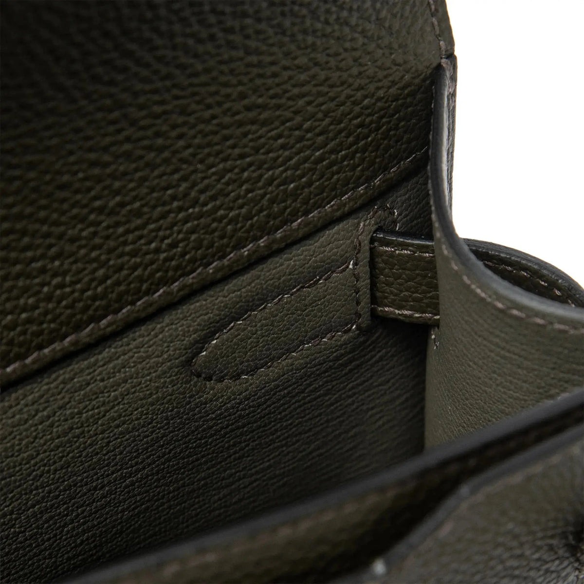 Pochette Cuir — Vert-de-Gris — vue 8 | COMOCLO