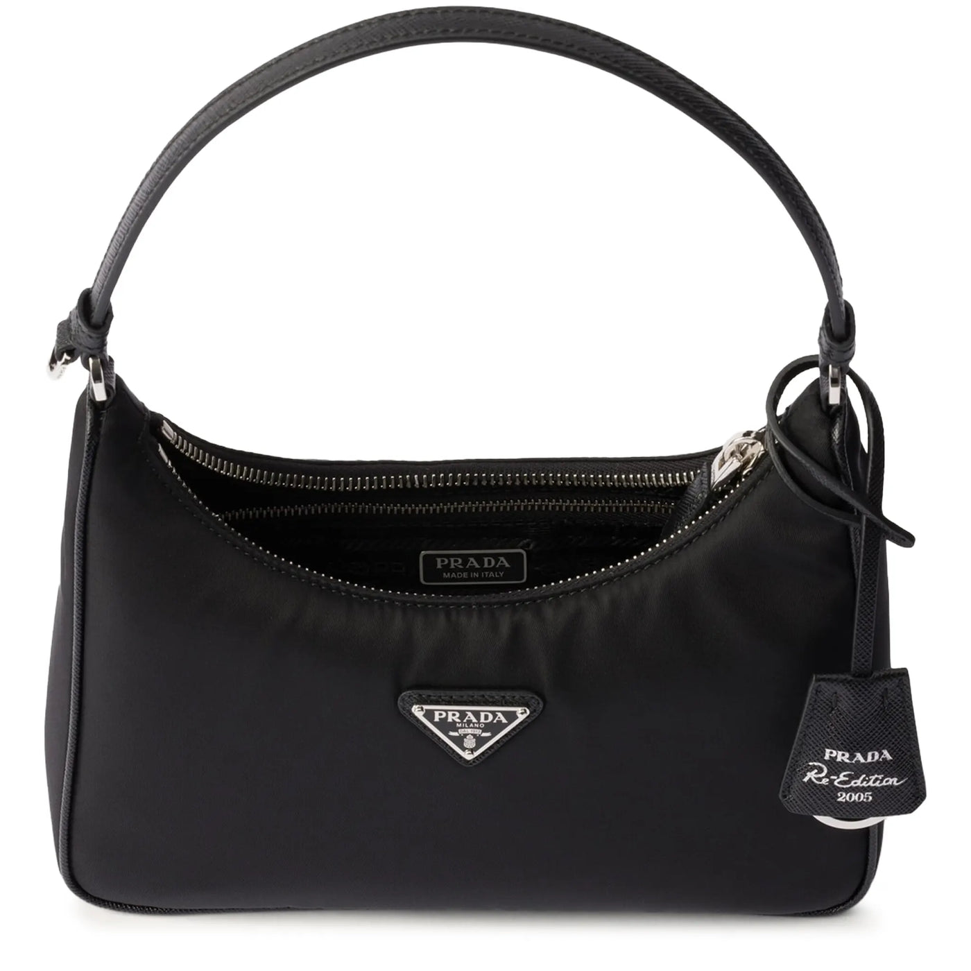 Sac Prada Logo Re-edition 2005 Mini Noir — vue 3