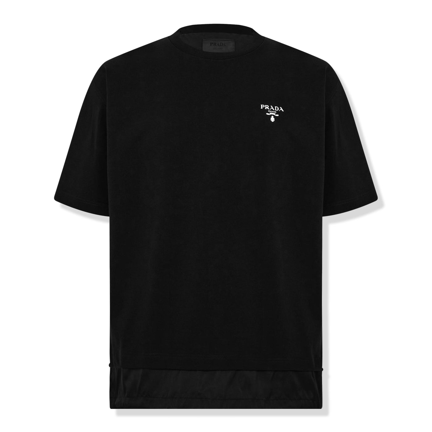 T-Shirt Prada Logo Re-nylon Jersey T Shirt Noir
