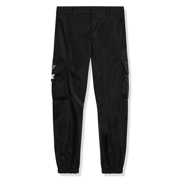 Pantalon Prada Nylon Cuffed Straight Leg Noir Cargo