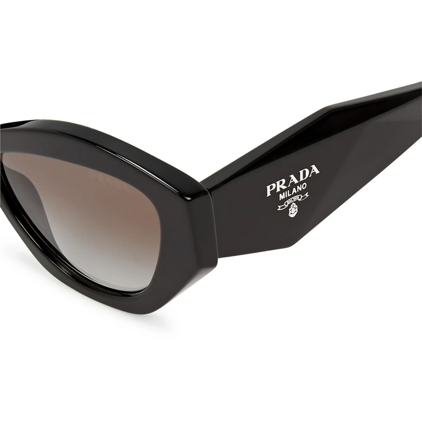 Lunettes de soleil Prada PR 07YS 1AB0A7 Butterfly Noir — vue 4