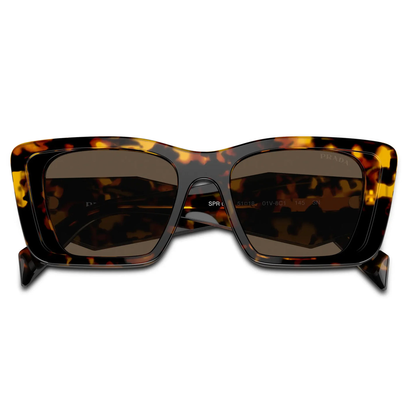 Lunettes de soleil Prada PR 08YS 01V8C1 Havana Honey — vue 5