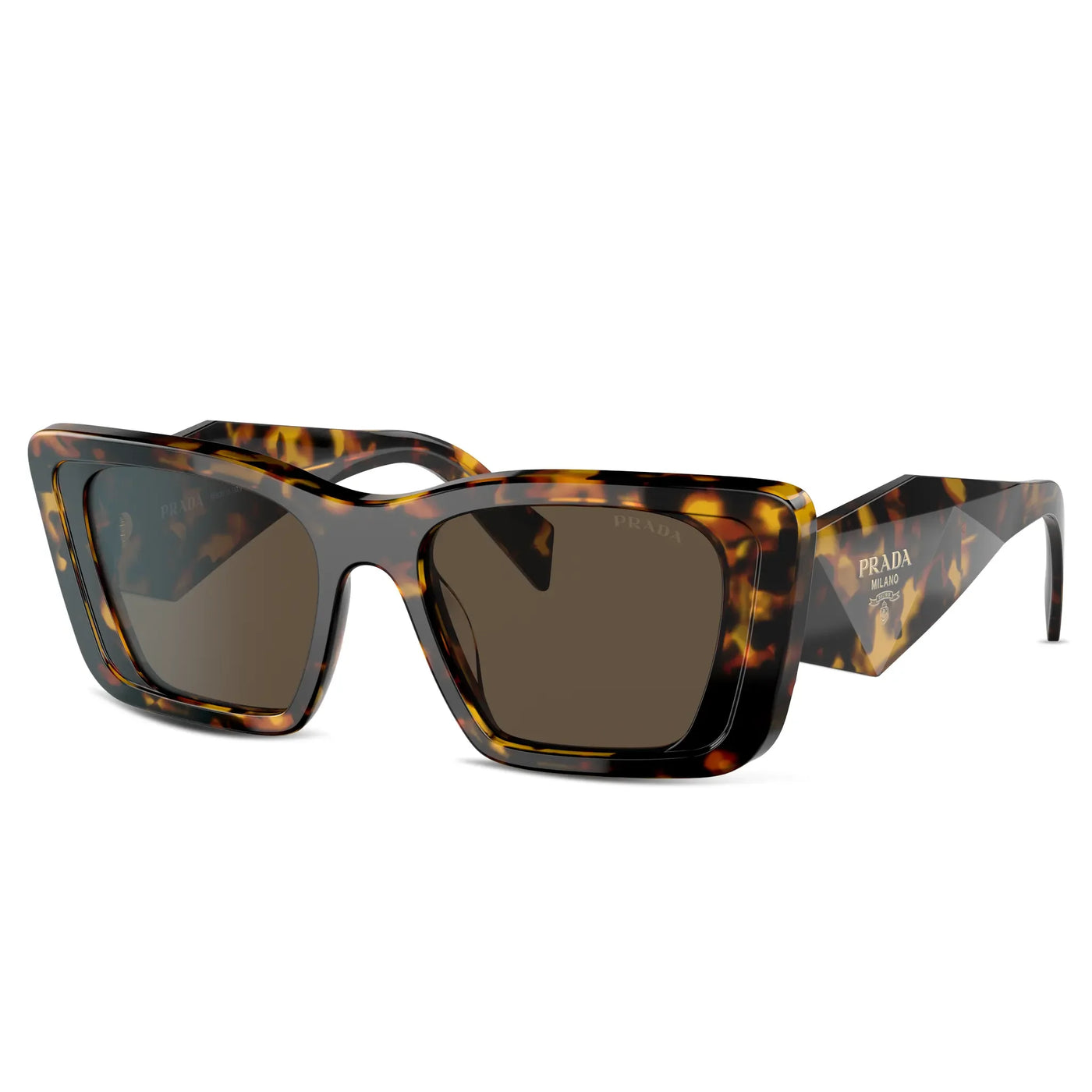 Lunettes de soleil Prada PR 08YS 01V8C1 Havana Honey — vue 2