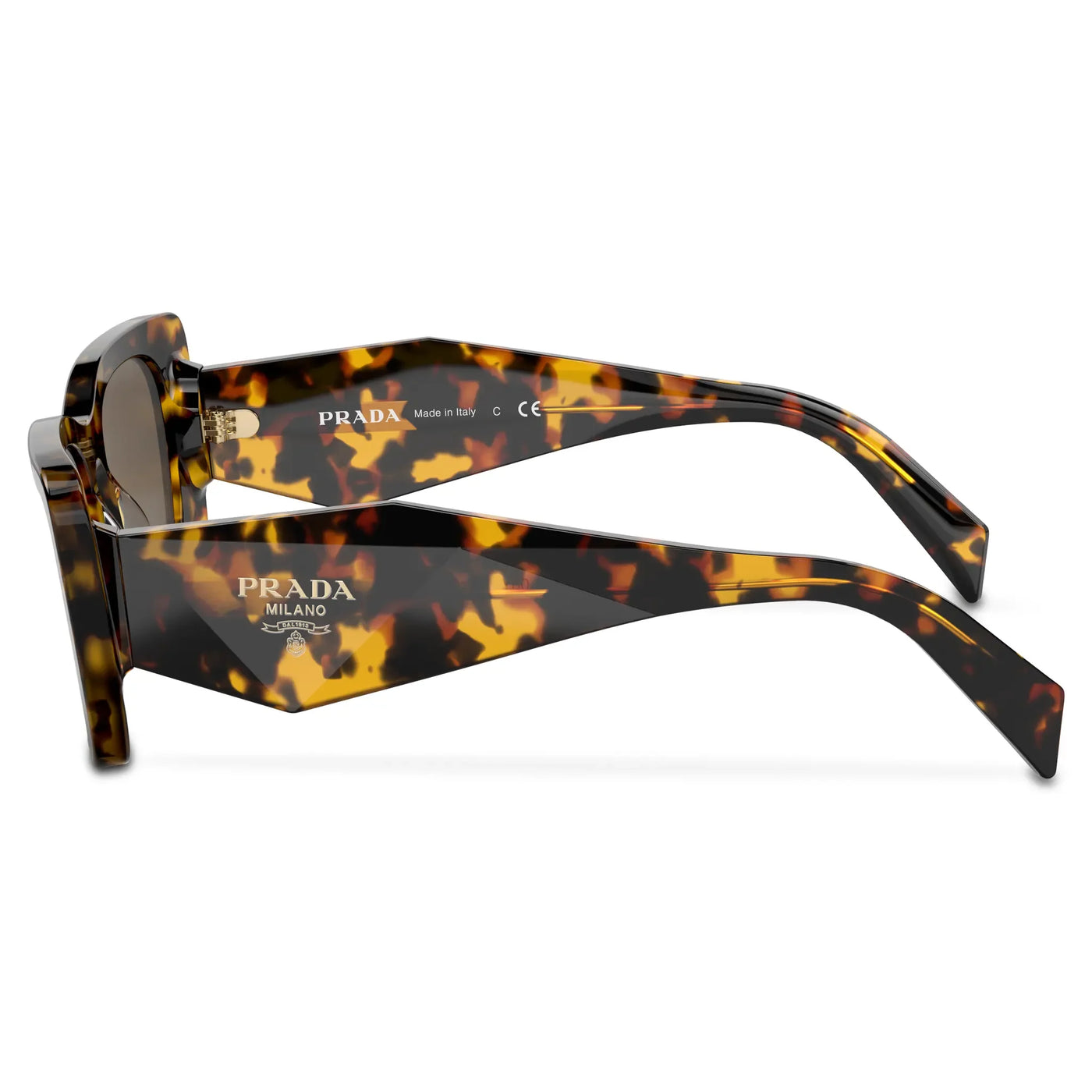 Lunettes de soleil Prada PR 08YS 01V8C1 Havana Honey — vue 3