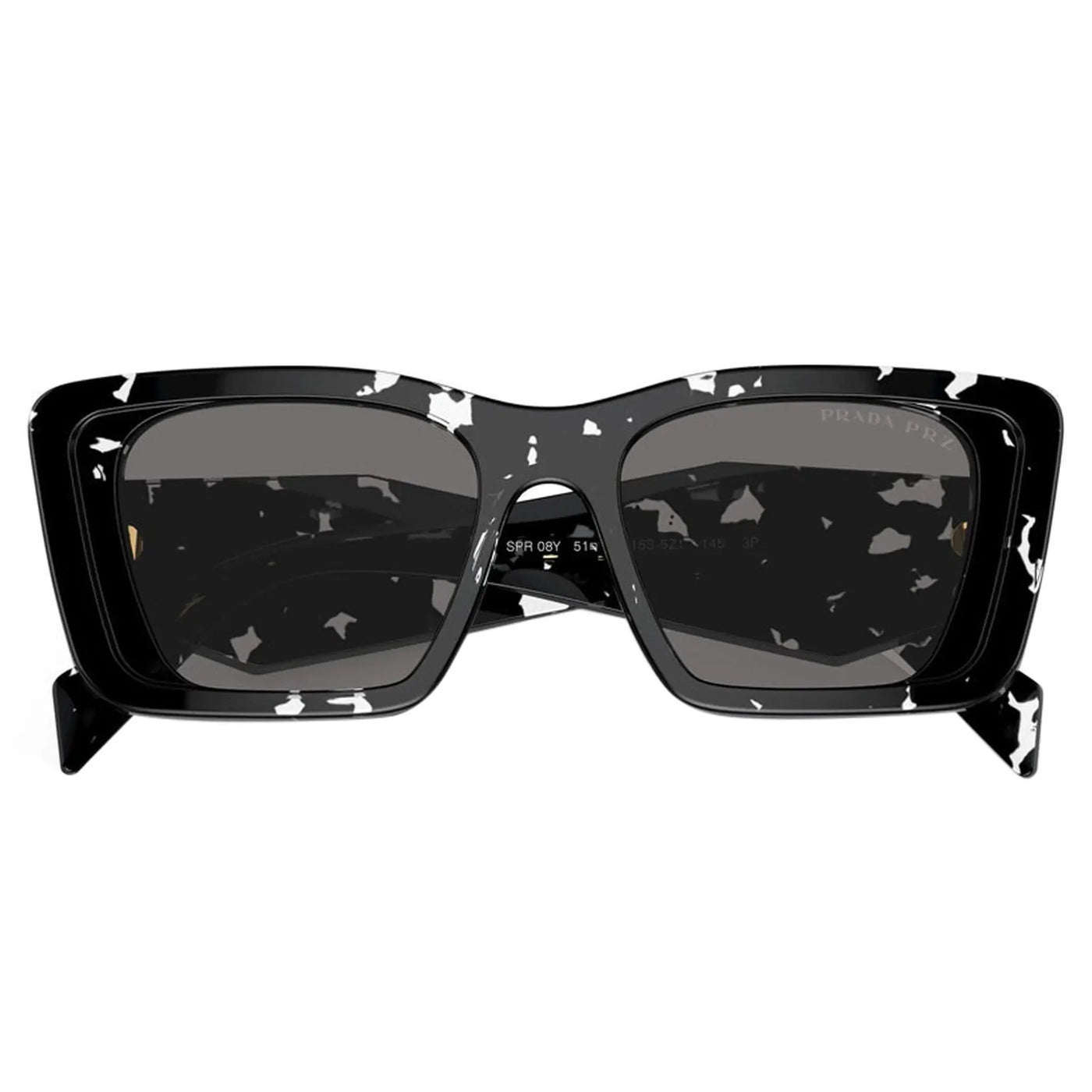 Lunettes de soleil Prada PR 08YS 15S5Z1 Noir Crystal Tortoise Polarised — vue 5