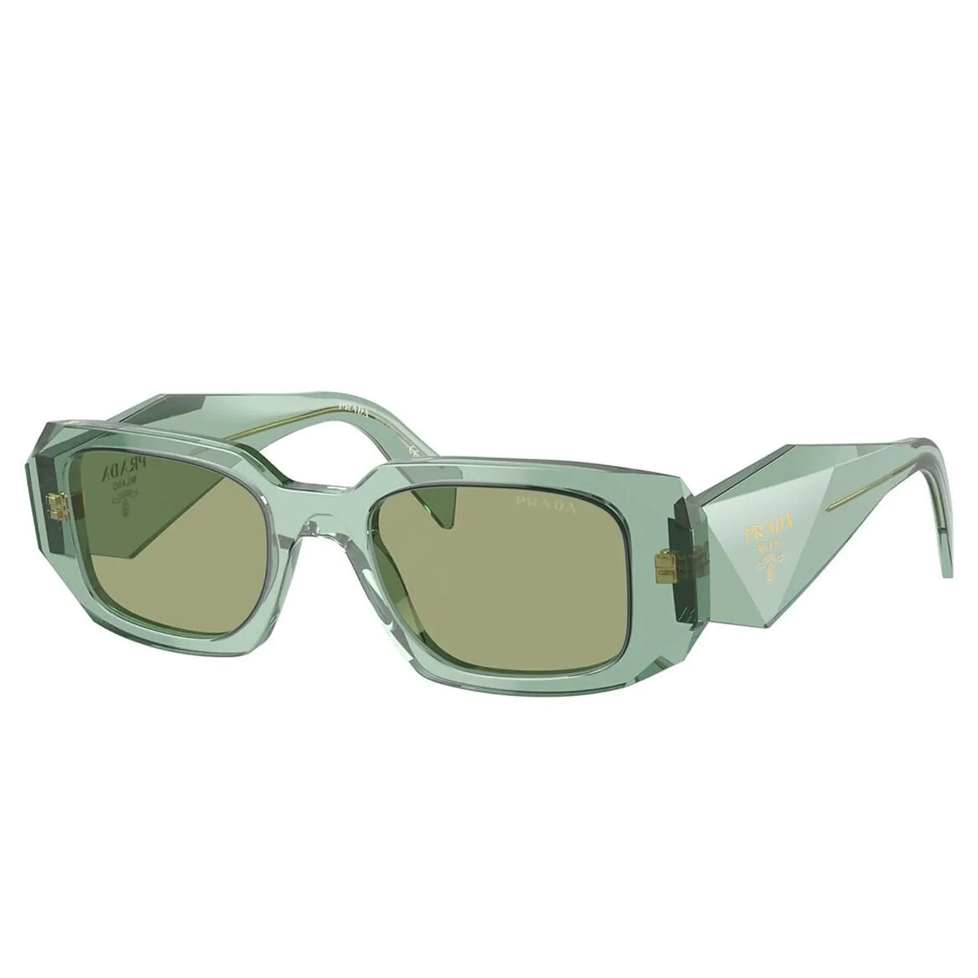 Lunettes de soleil Prada PR 17WS 11R10E Transparent Sage — vue 2
