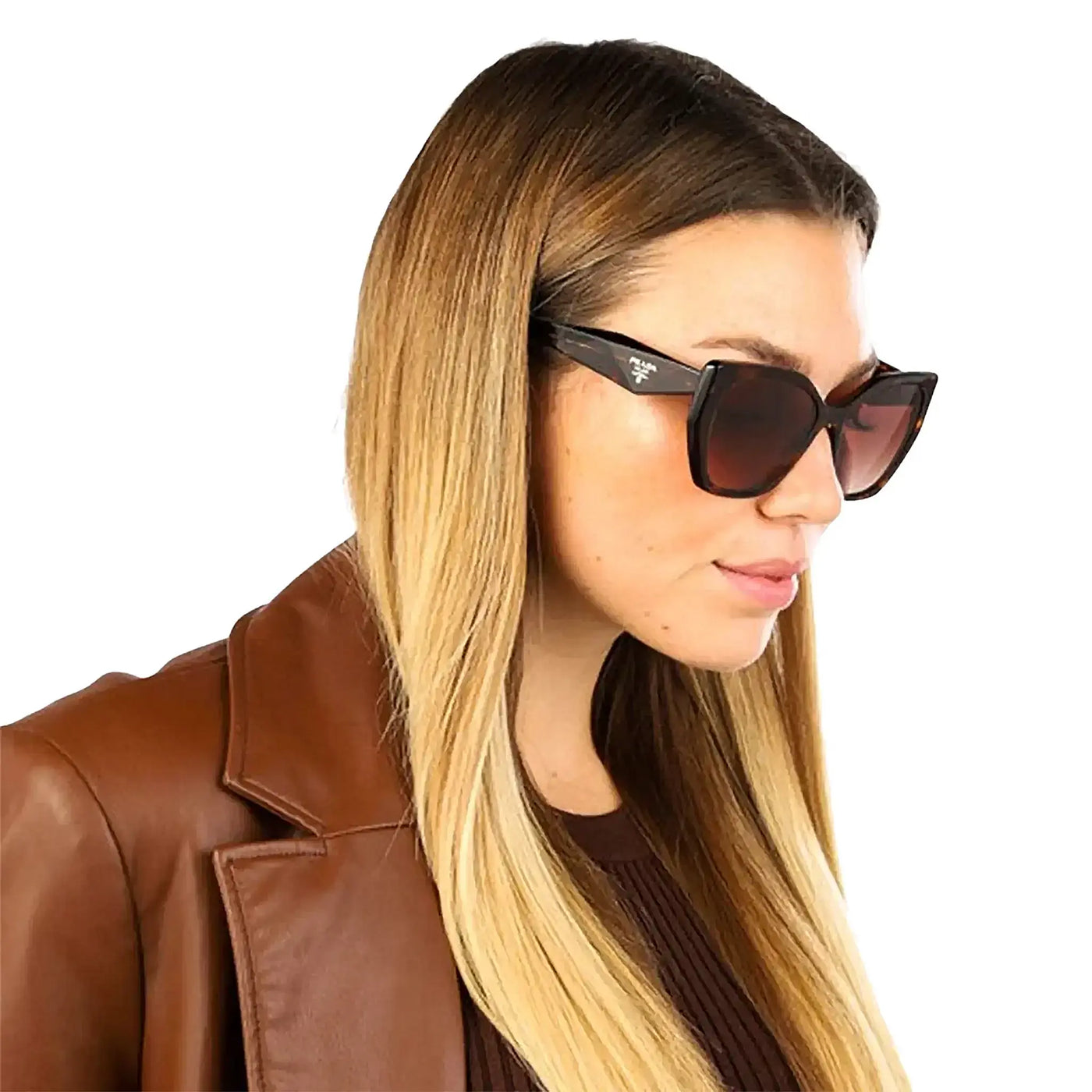 Lunettes de soleil Prada PR 19ZS 2AU6S1 Tortoise — vue 2