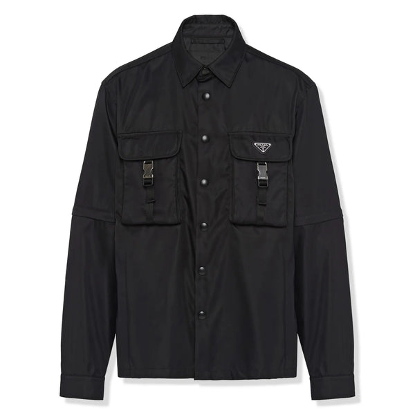 Chemise Prada Re-nylon Gabardine Noir Shirt