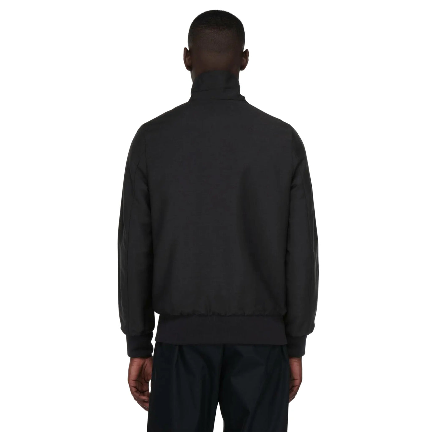 Veste Prada Stripes Logo Mohair and Wool Noir — vue 2