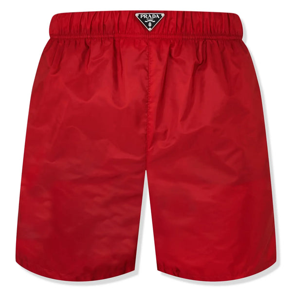 Short Prada Triangle Interlock Rouge Swim
