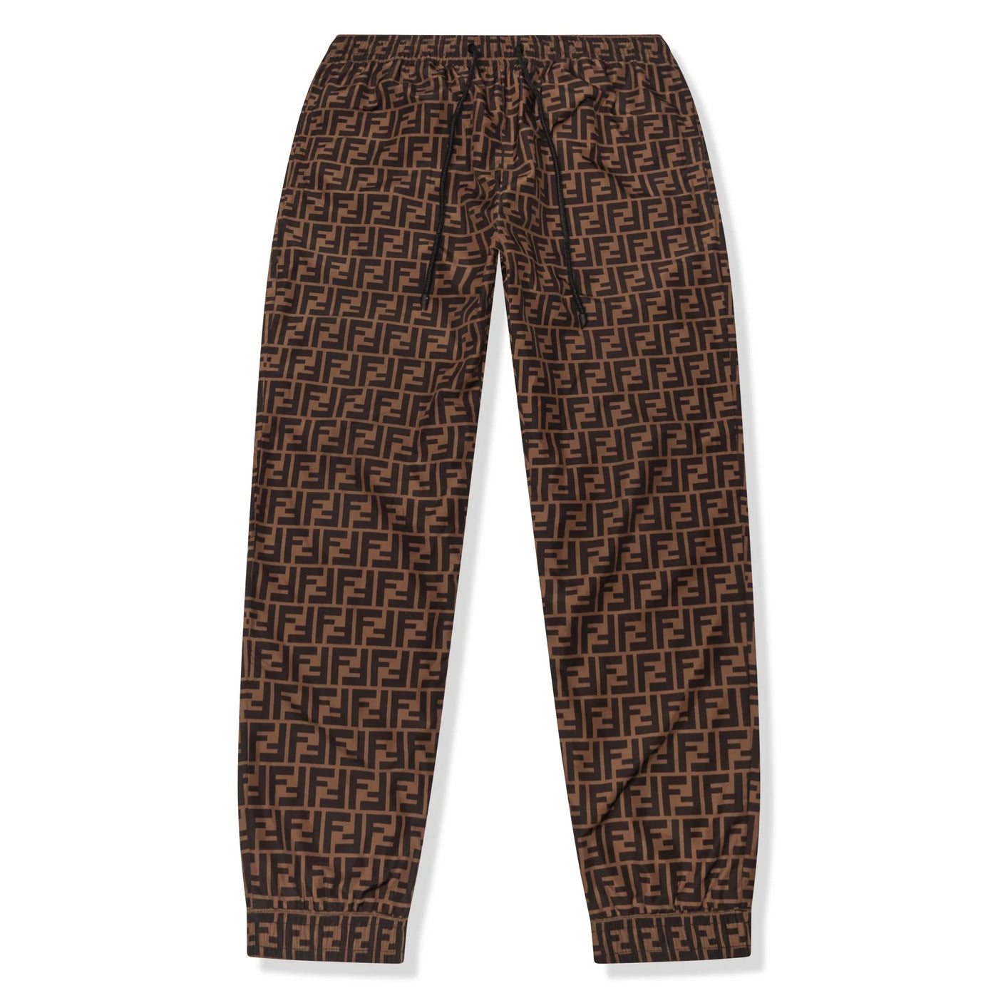 Pantalon Fendi FF Logo Marron Nylon
