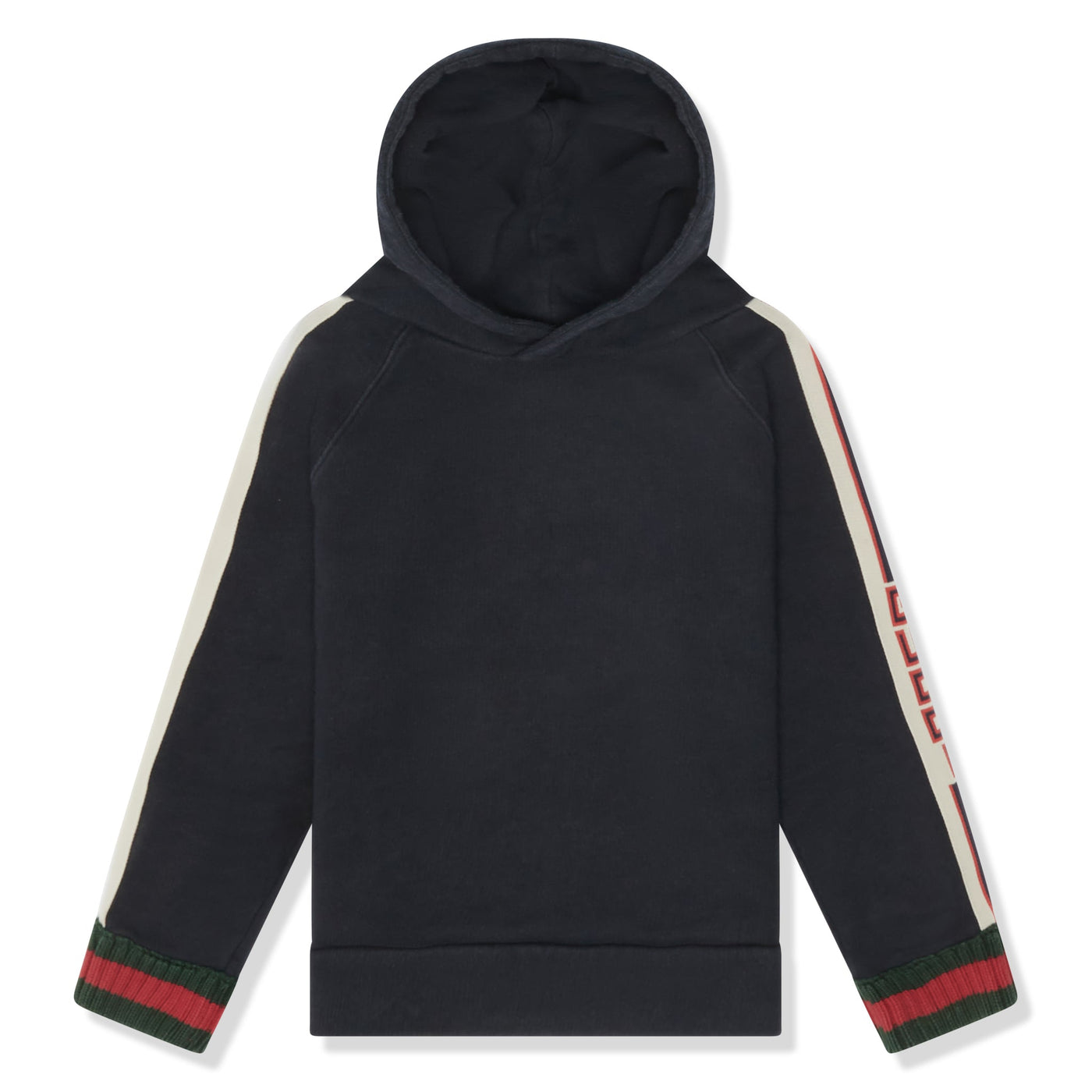 Hoodie Gucci Preloved - Side Stripe Logo Cotton Bleu