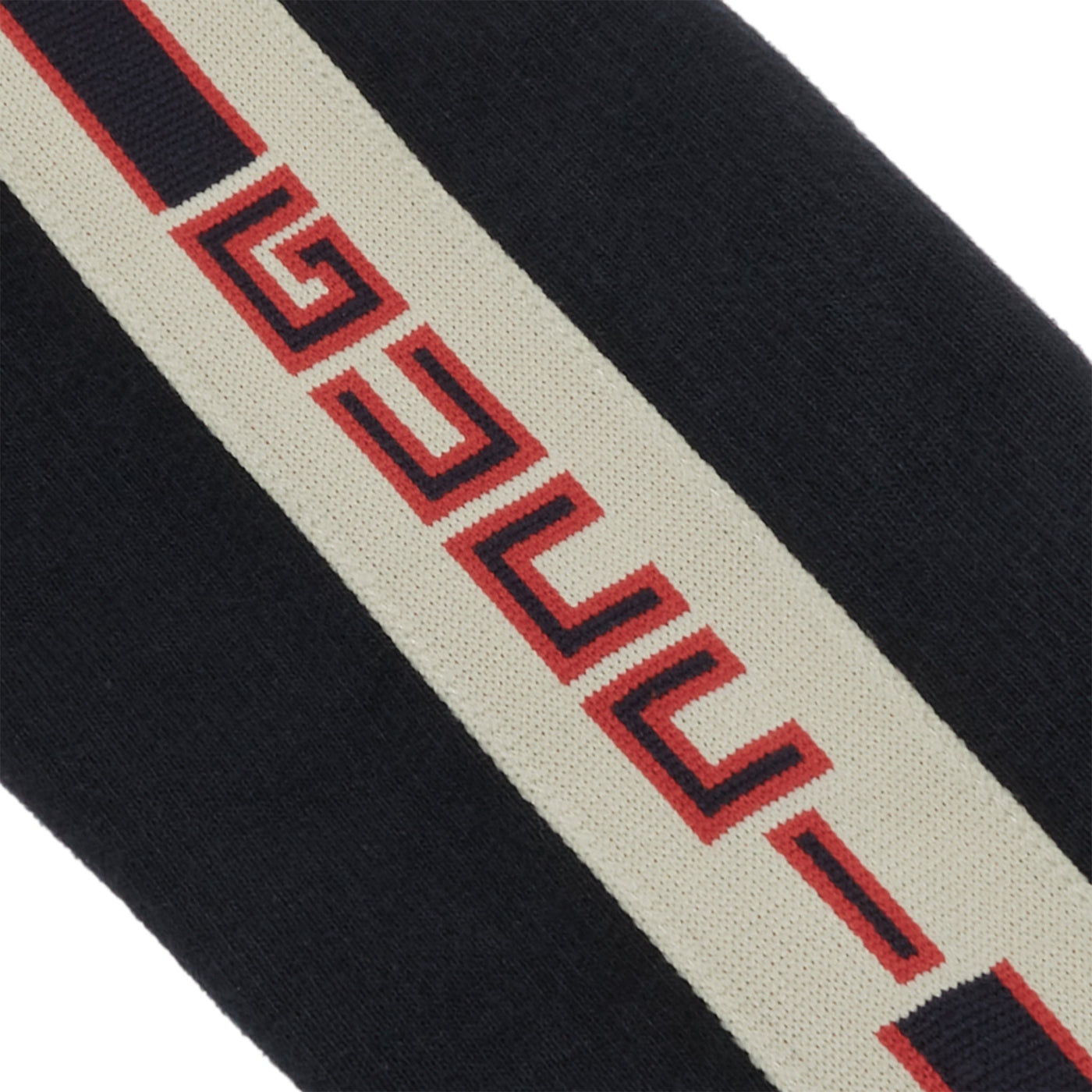 Hoodie Gucci Preloved - Side Stripe Logo Cotton Bleu — vue 3
